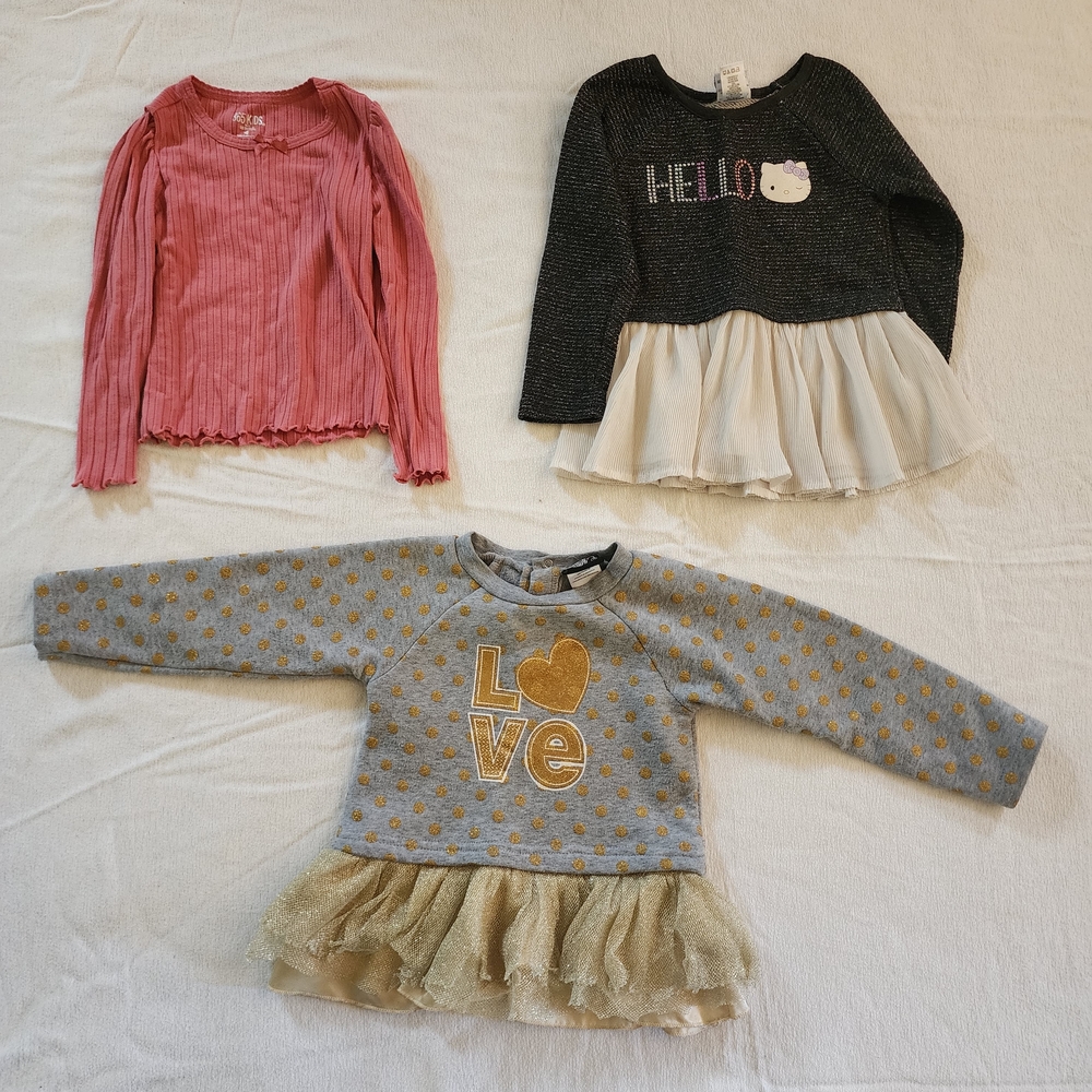 Hello Kitty Black and Cream Long Sleeve Top